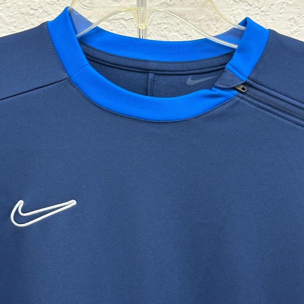 Nike Dri-FIT Academy Women Navy Blue Long Sleeve Soccer Training Top Medium - Picture 3 of 4